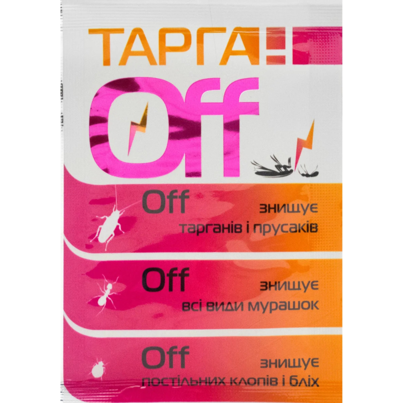 Тарган OFF 2 г Порошок від побутових комах