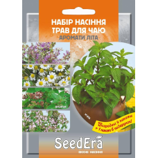 Набір насіння трав до чаю “Аромати літа”, (4+1 в подарунок), Seedera