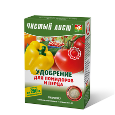 «Чистий лист» для помідорів, перцю та інших пасльонових, Kvitofor 300 г, добриво Кристалічне