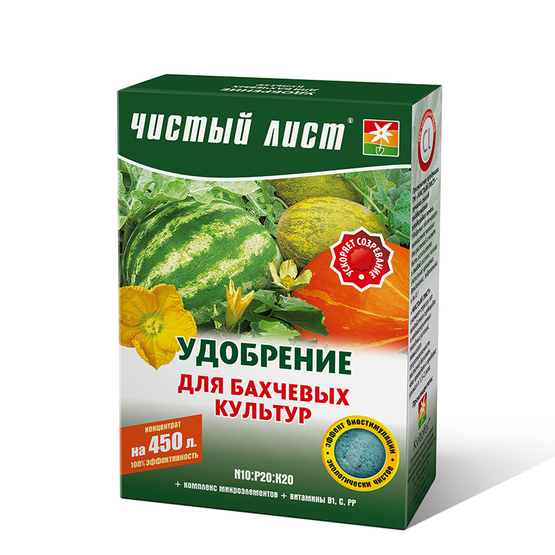 «Чистий лист» для баштанних культур, 300 г, Kvitofor, добриво Кристалічне