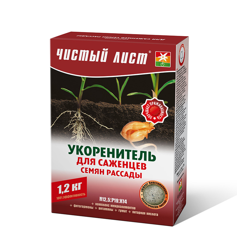 Добриво для вкорінення Чистий лист , 1,2 кг