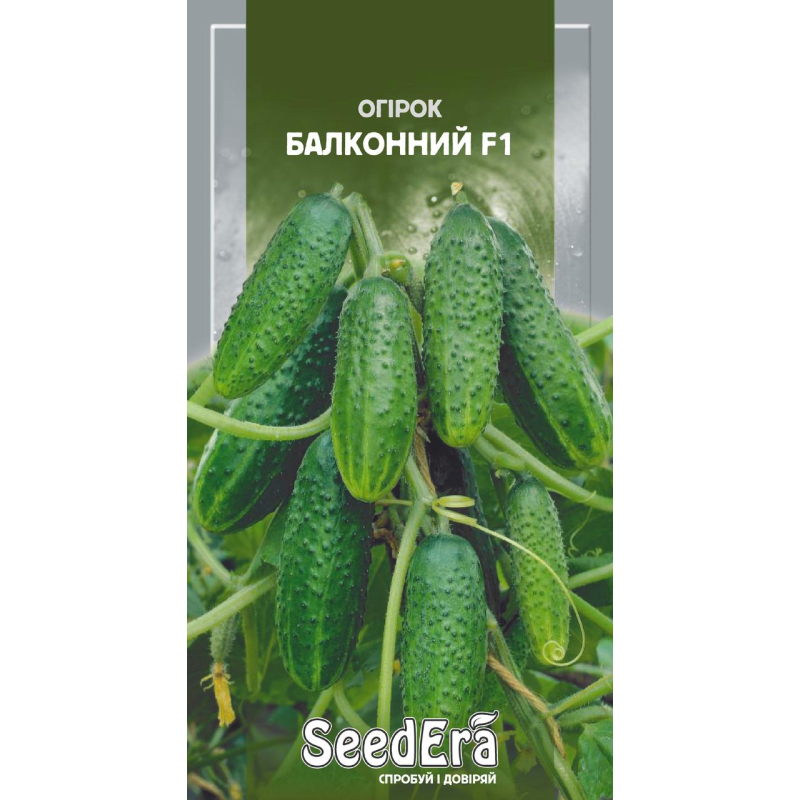 Насіння Огірок Балконний F1 10шт, Seedera