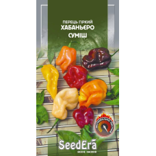 Насіння Перець Гіркий Хабаньєро Суміш 5 шт, Seedera