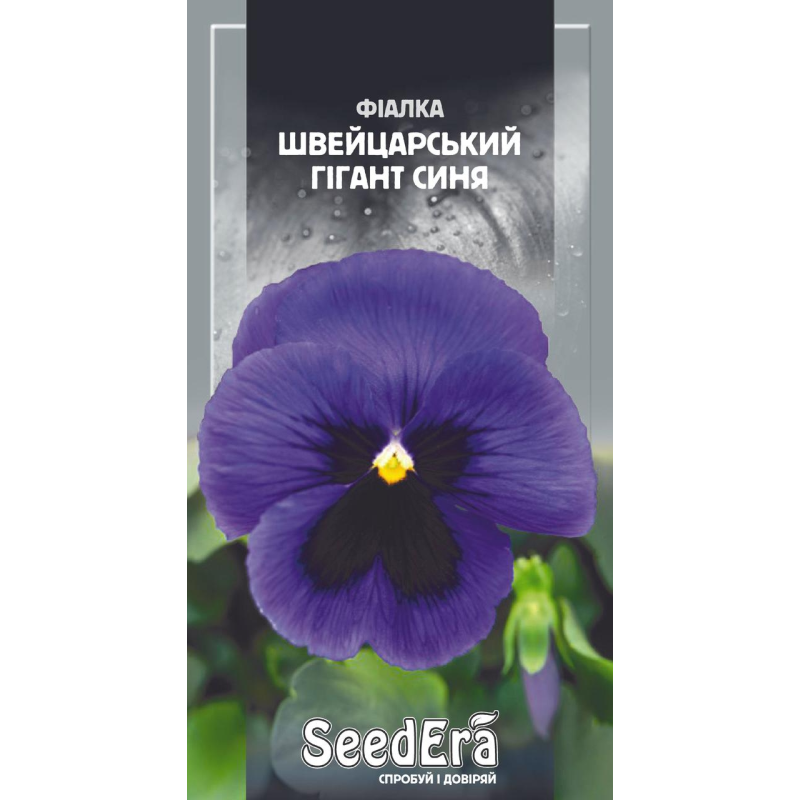 Фіалка Садова Дворічна Швейцарський Гігант Синя, 0,1 г, Seedera