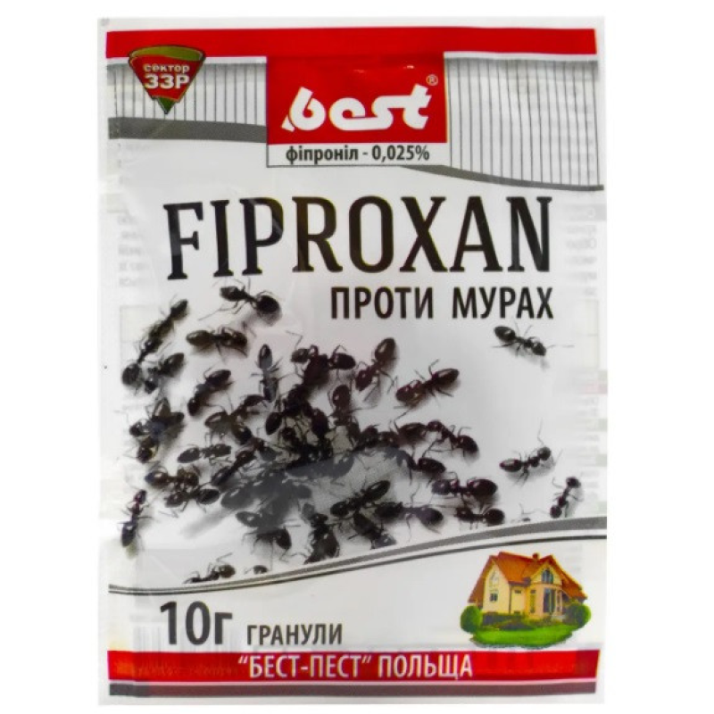 Fiproxan (Фіпроксан), 10 г, гранульована приманка від мурах, Best Pest Польща