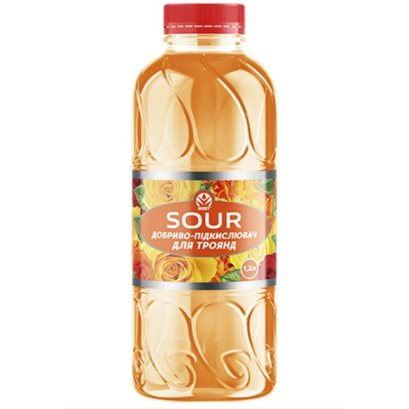ДОБРИВО-ПІДКИСЛЮВАЧ ГРУНТУ ROST SOUR для троянд 1,2 л