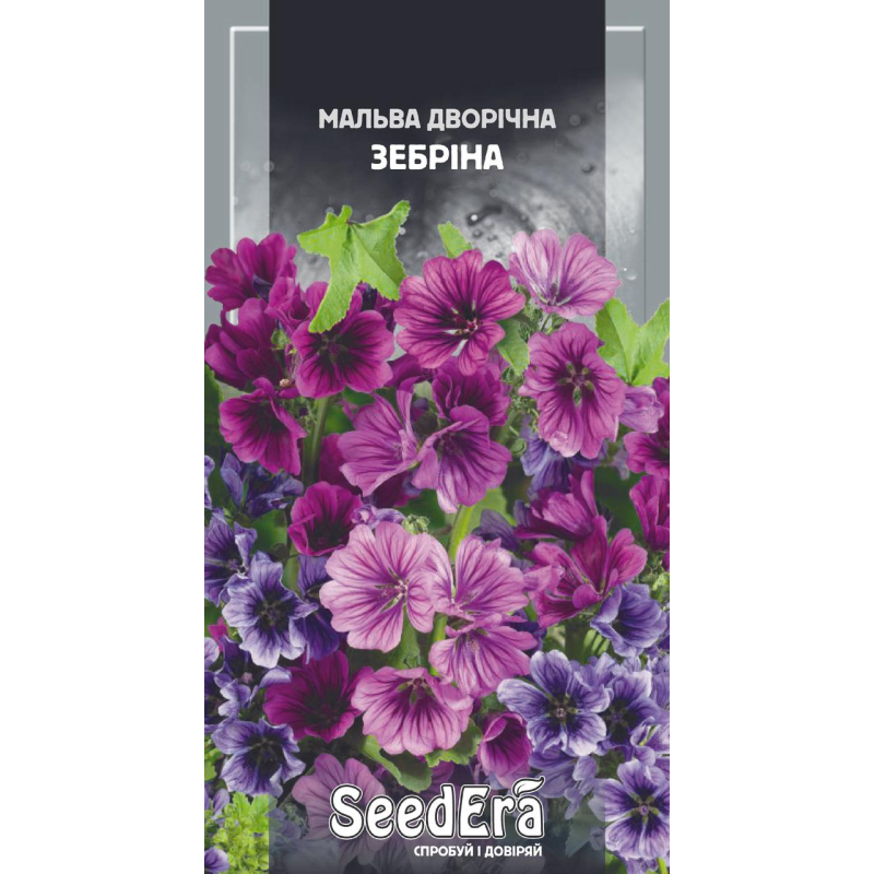 Мальва Дворічна Зебріна, 0,2г, Seedera