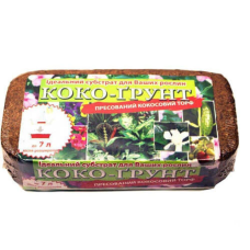 Пресований кокосовий субстрат Коко-грунт Церес Шрі-Ланка, 0,5 кг