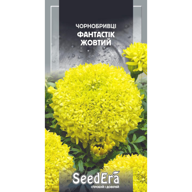 Чорнобривці Високорослі Фантастік Жовтий 0,5 г, Seedera