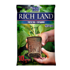Торфяні горщики Rich Land 8×8 см круглі