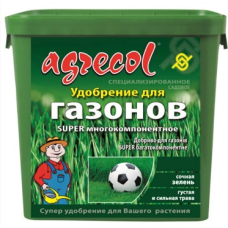 SUPER багатокомпонентне добриво для газону NPK 20/5/9.4, 9 кг, Agrecol (Агрекол)