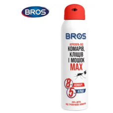 BROS/ БРОС Спрей від комарів, мошок та кліщів Bros MАХ, 90 мл