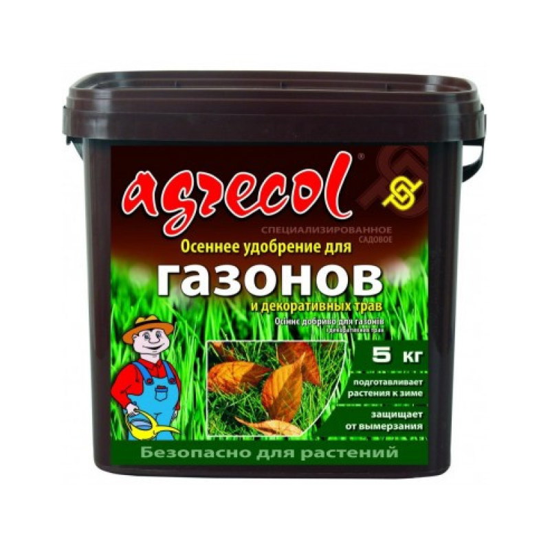 Осіннє добриво для газонів і декоративних трав NPK 0/8/30 Agrecol (Агрекол) Польща, 5 кг
