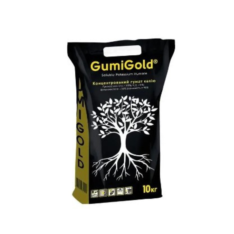 Стимулятор росту ДОБРИВО GUMI GOLD (Гумі Голд), 10 кг, гумінові кислоти, фульвокислоти