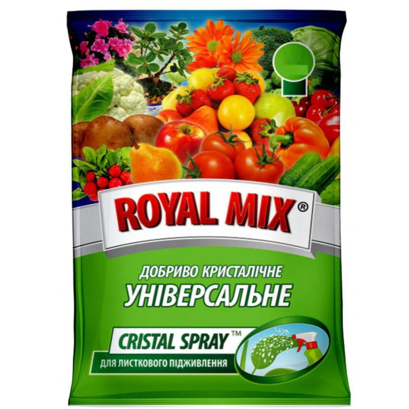 Royal Mix Універсальне cristal spray комплексне мінеральне добриво для листового підживлення 100г