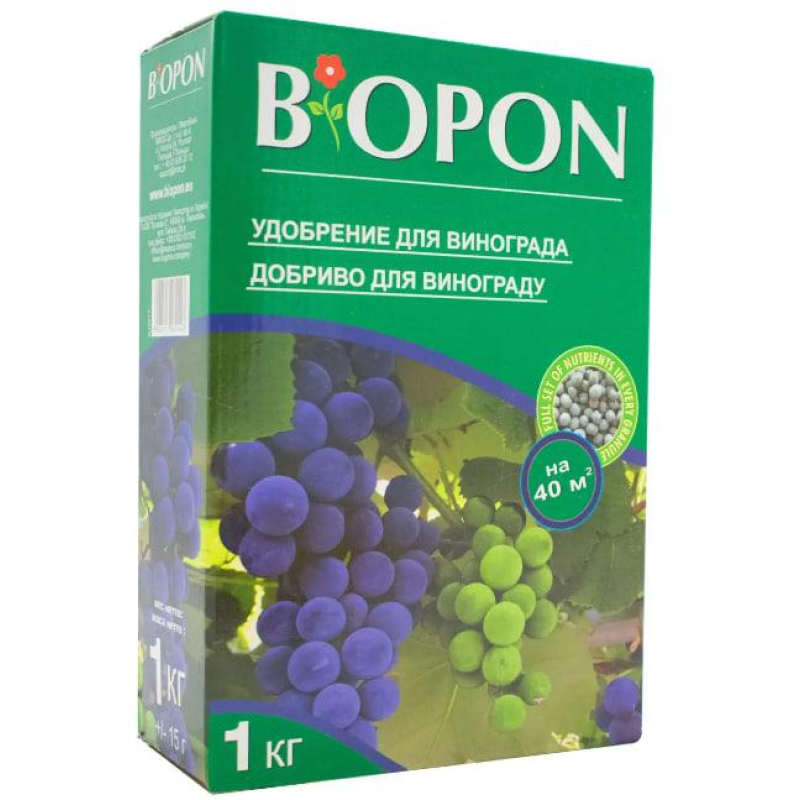 Гранульоване добриво Biopon для винограду NPK 5.15.10 Польща, 1 кг