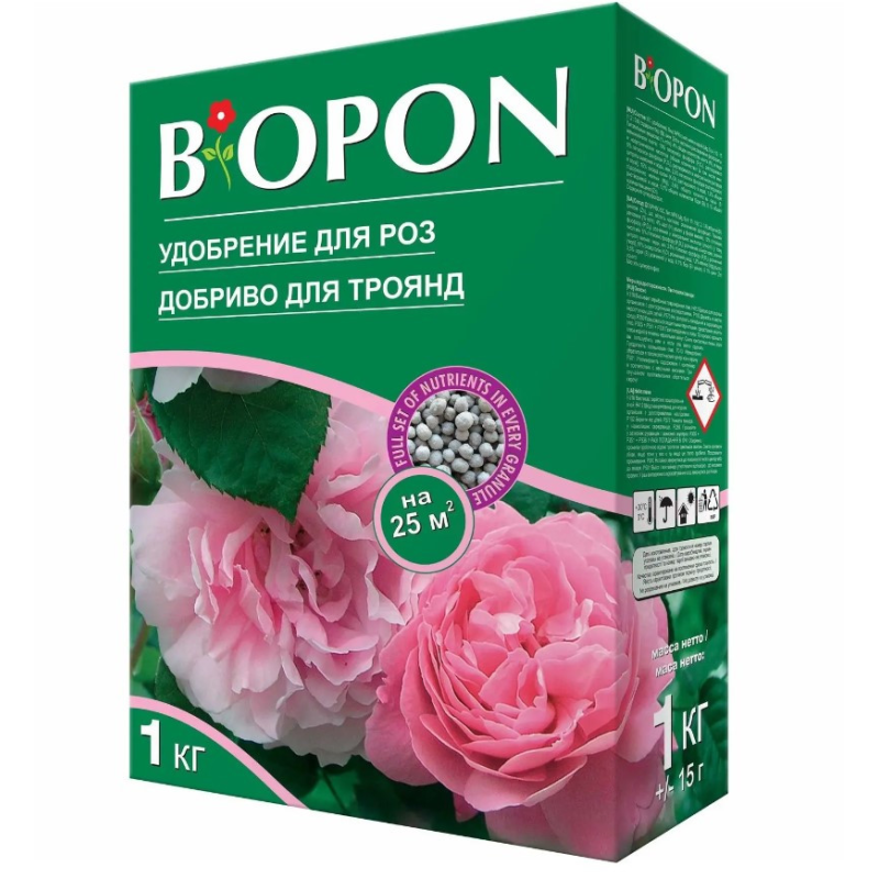 Добриво гранульоване Biopon для троянд, 1кг