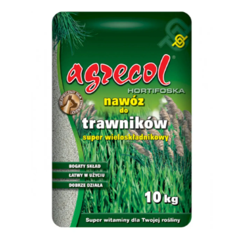 Гранульоване добриво для газону HORTIFOSKA, 10кг, NPK 15.5.10, Agrecol (Агрекол, Хортифоска)