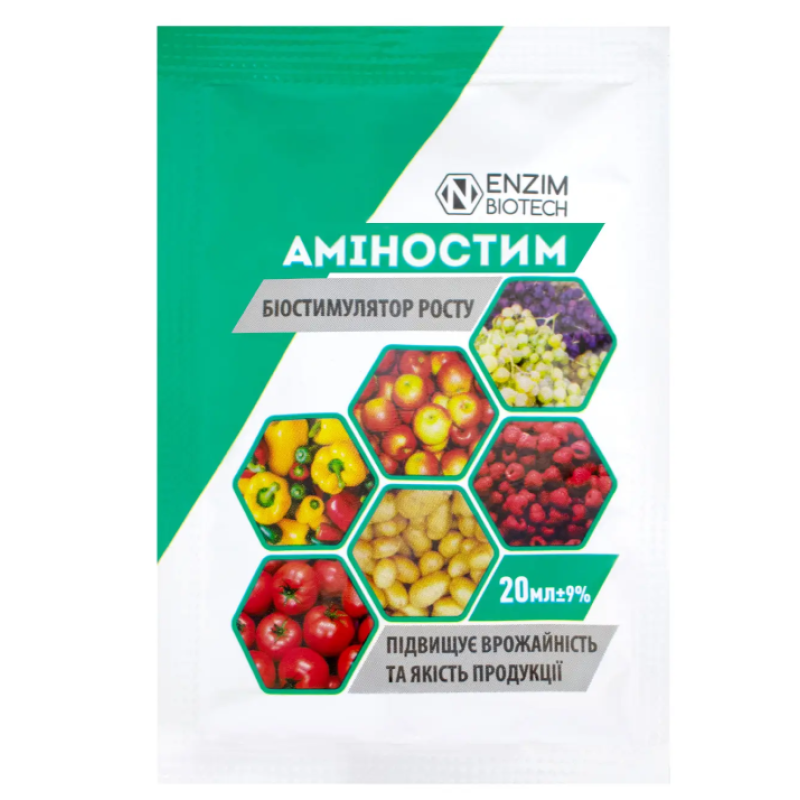 БІОСТИМУЛЯТОР РОСТА АМІНОСТИМ, 20 МЛ ENZIM AGRO