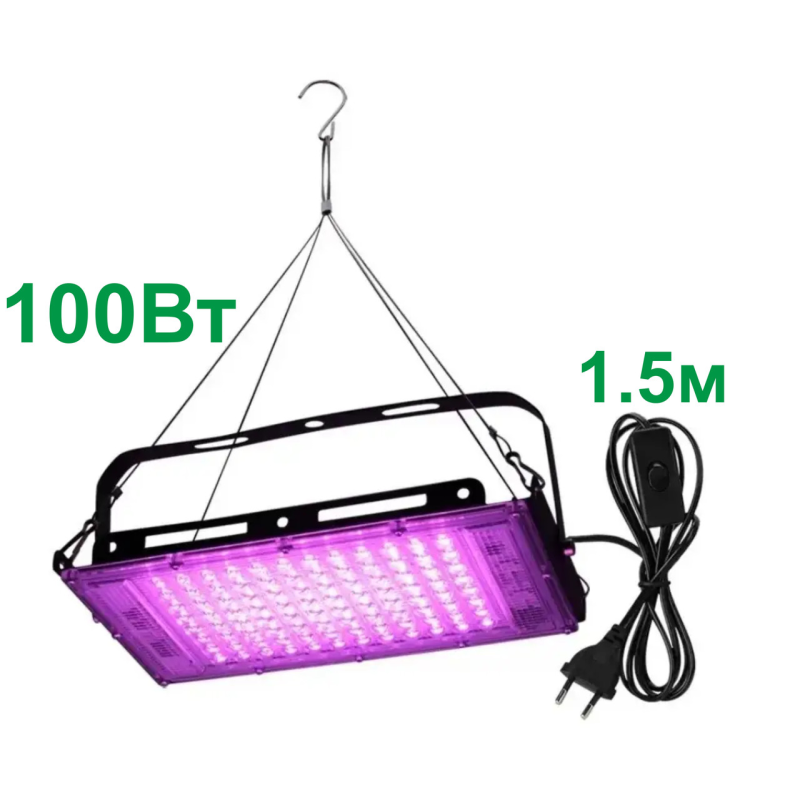 Потужна LED фітолампа 100Вт  ip65