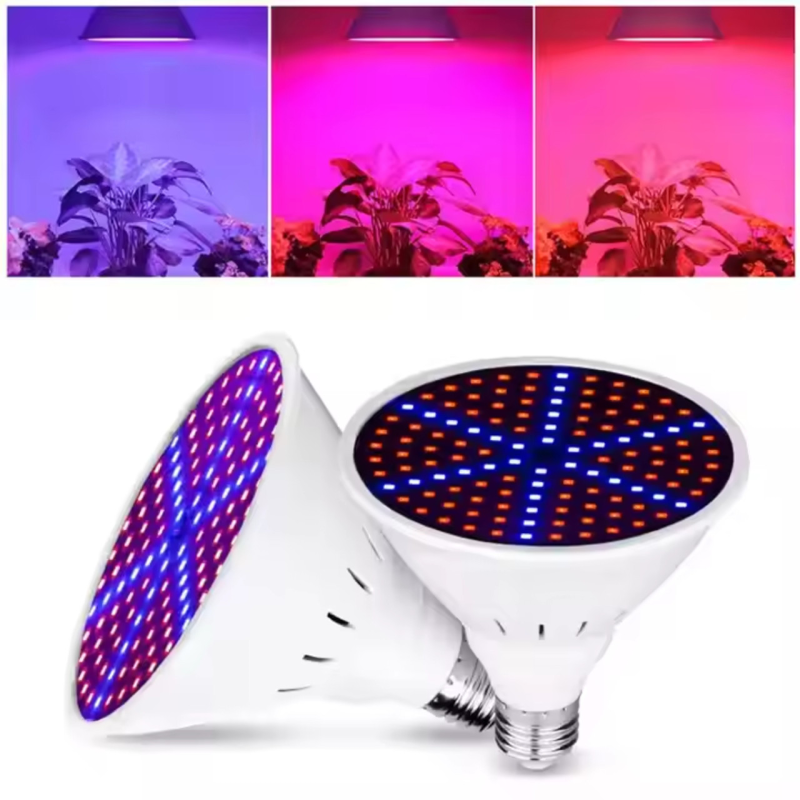 Фітолампа 126LED з цоколем E27 для підсвічування рослин  5,5Вт