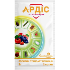 Двоскладовий інсектицид-акарицид Ардіс 3 г, Сімейний Сад