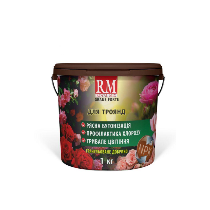 Добриво для троянд гранульоване Royal Mix Grane Forte відро 1кг