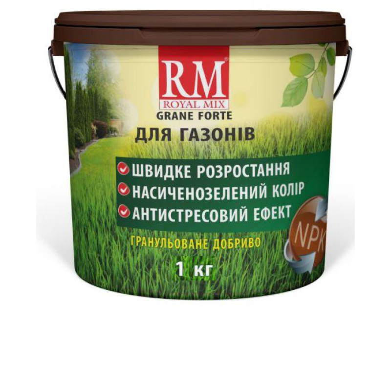Гранульоване добриво для газонів Royal Mix Grane Forte відро 1кг