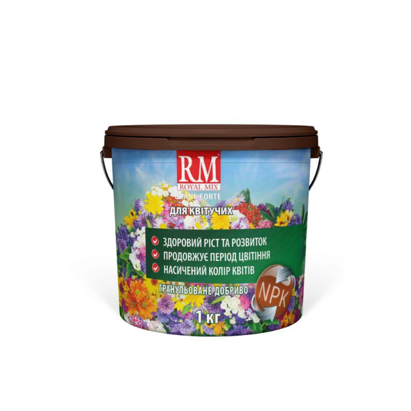 Добриво для квітучих гранульоване комплексне Royal Mix Grane Forte відро 1кг