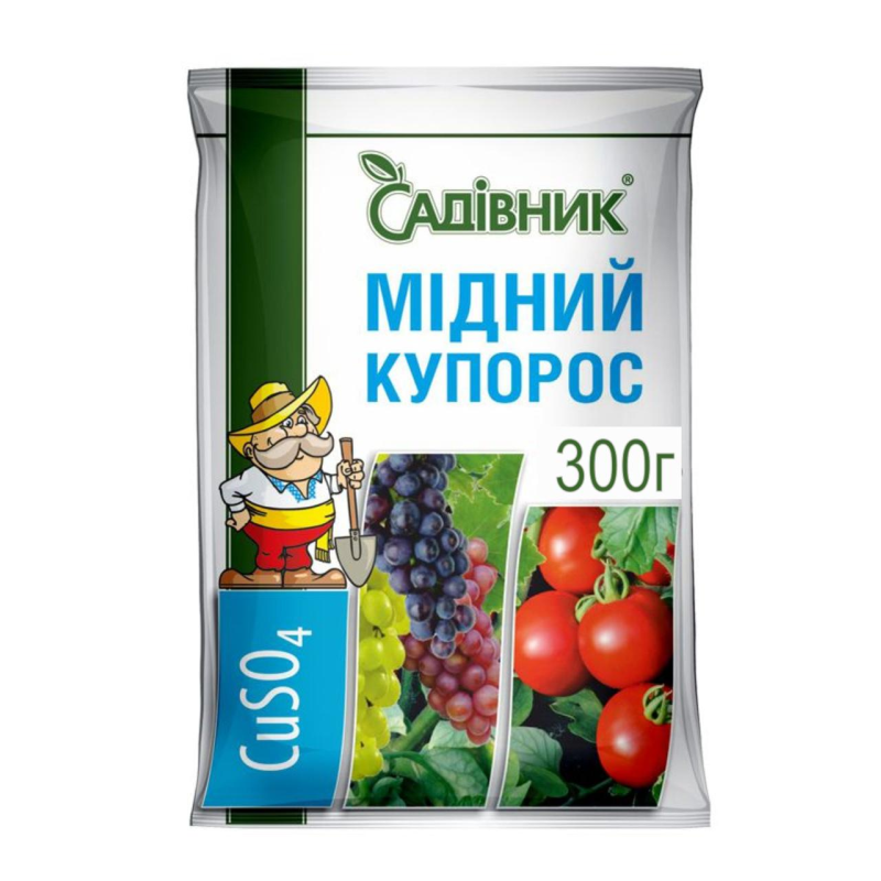 Мідний купорос фунгіцид 300г Садівник