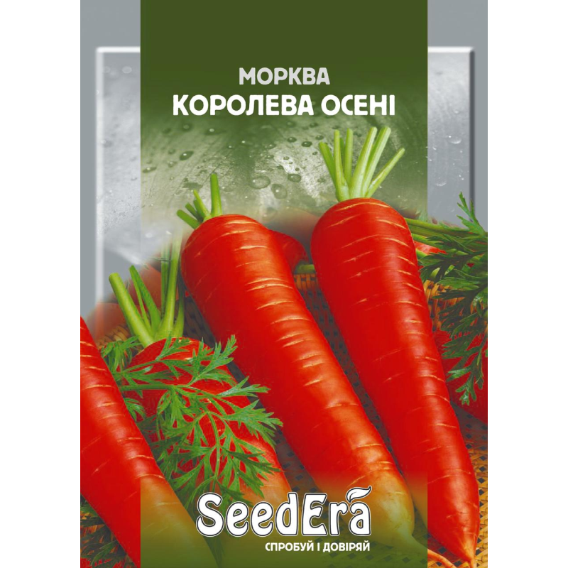 Насіння моркви пізньої Королева осені, 20г, Seedera