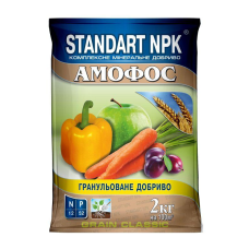 Амофос 2 кг N12 P52 універсальне азотно-фосфорне добриво