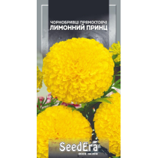 Насіння Чорнобривці Прямостоячі Лимонний Принц (Чорнобривці), 0,5 г, Seedera