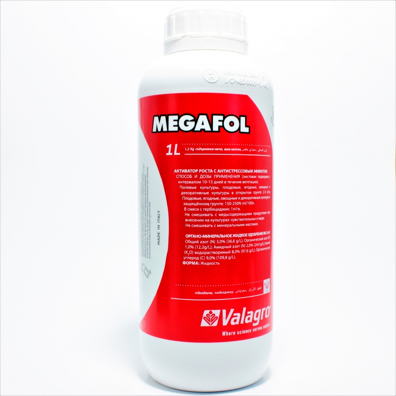 Біостимулятор Мегафол (Megafol) , 1 л регулятор росту рослин Valagro