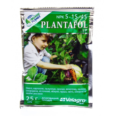 Добриво Плантафол+ (Plantafol Plus) 5.15.45, 25г дозрівання плодів, VALAGRO